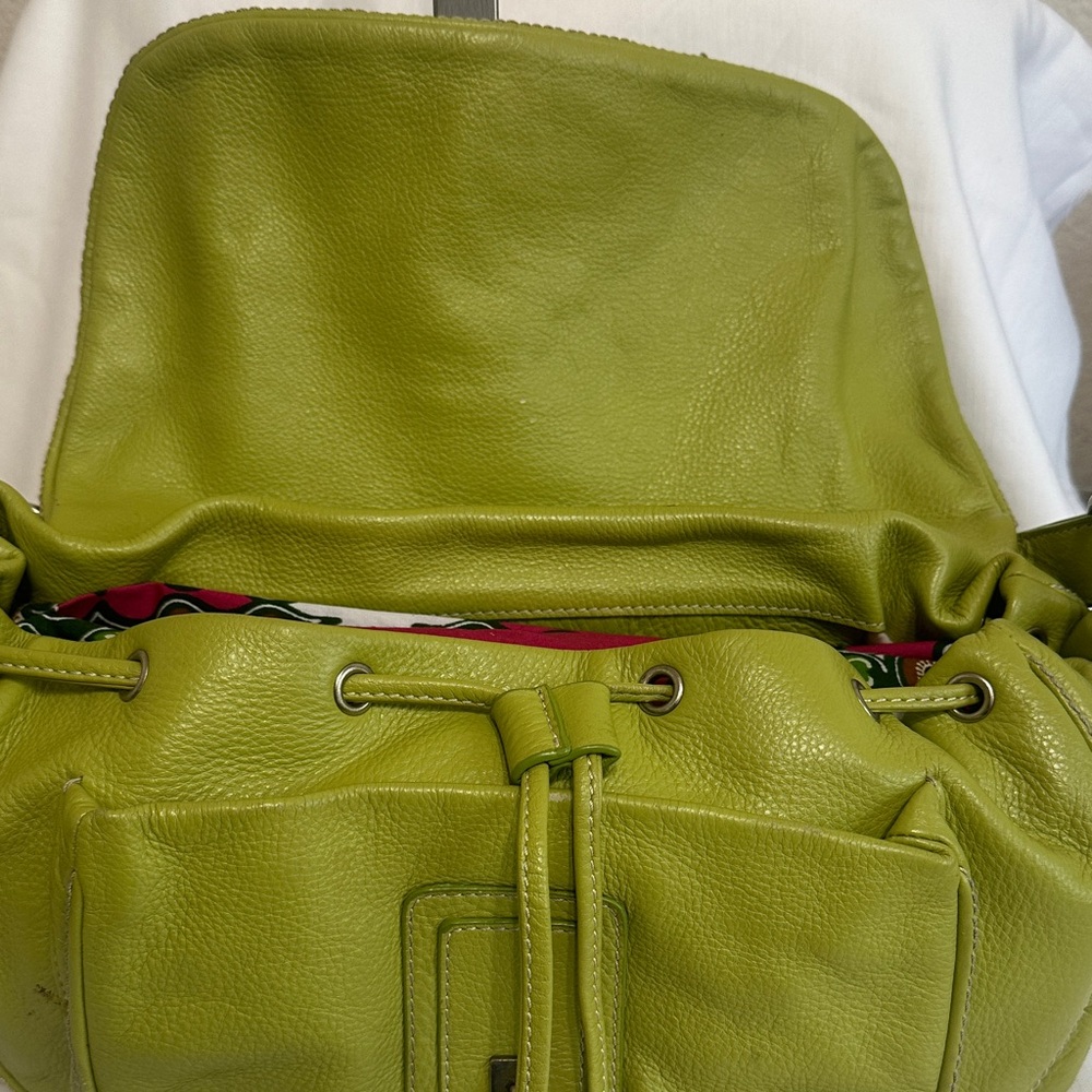 Marc Jacobs Lime Green Pebble Leather Shoulder Bag - Picture 9 of 15